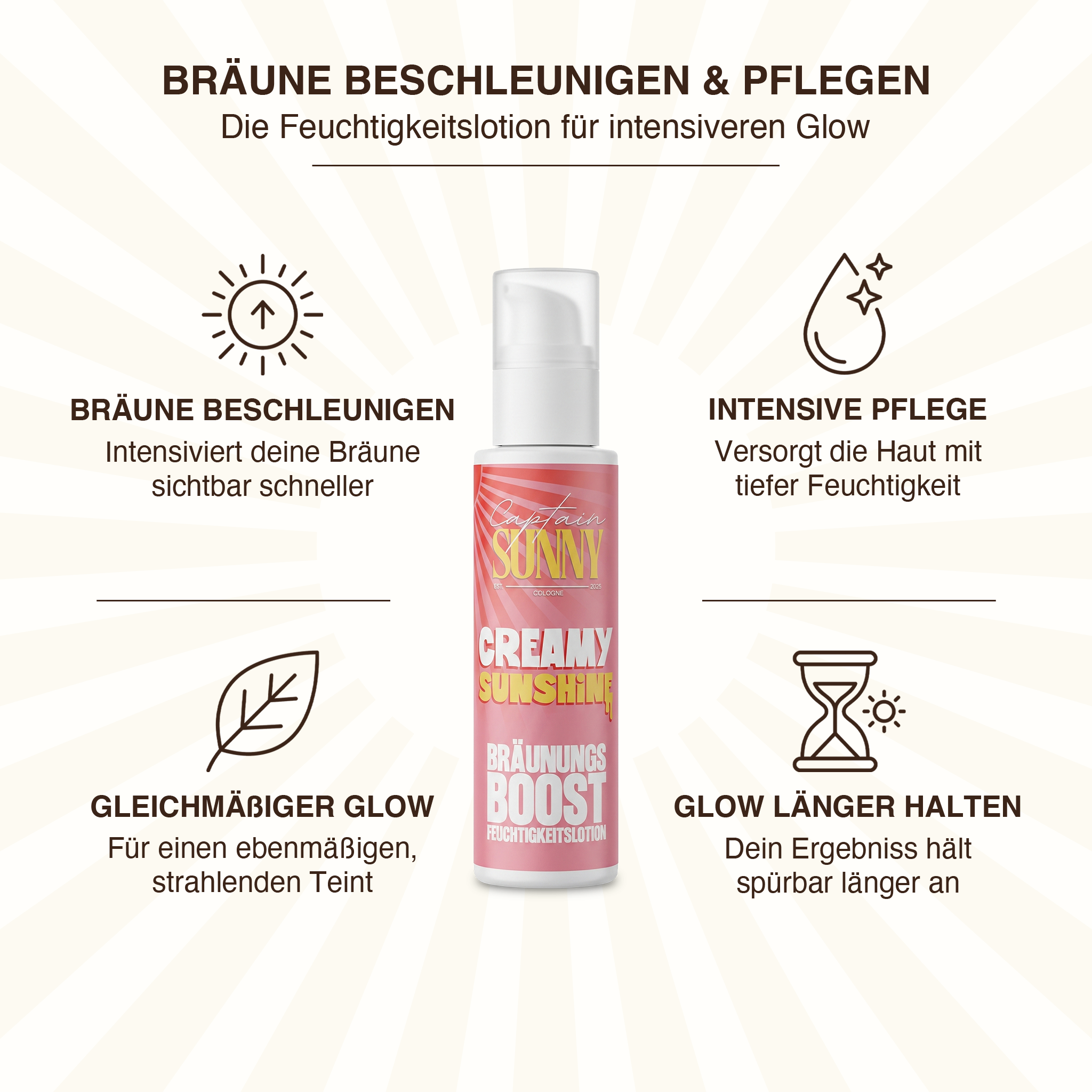 CREAMY SUNSHINE - Bräunungslotion